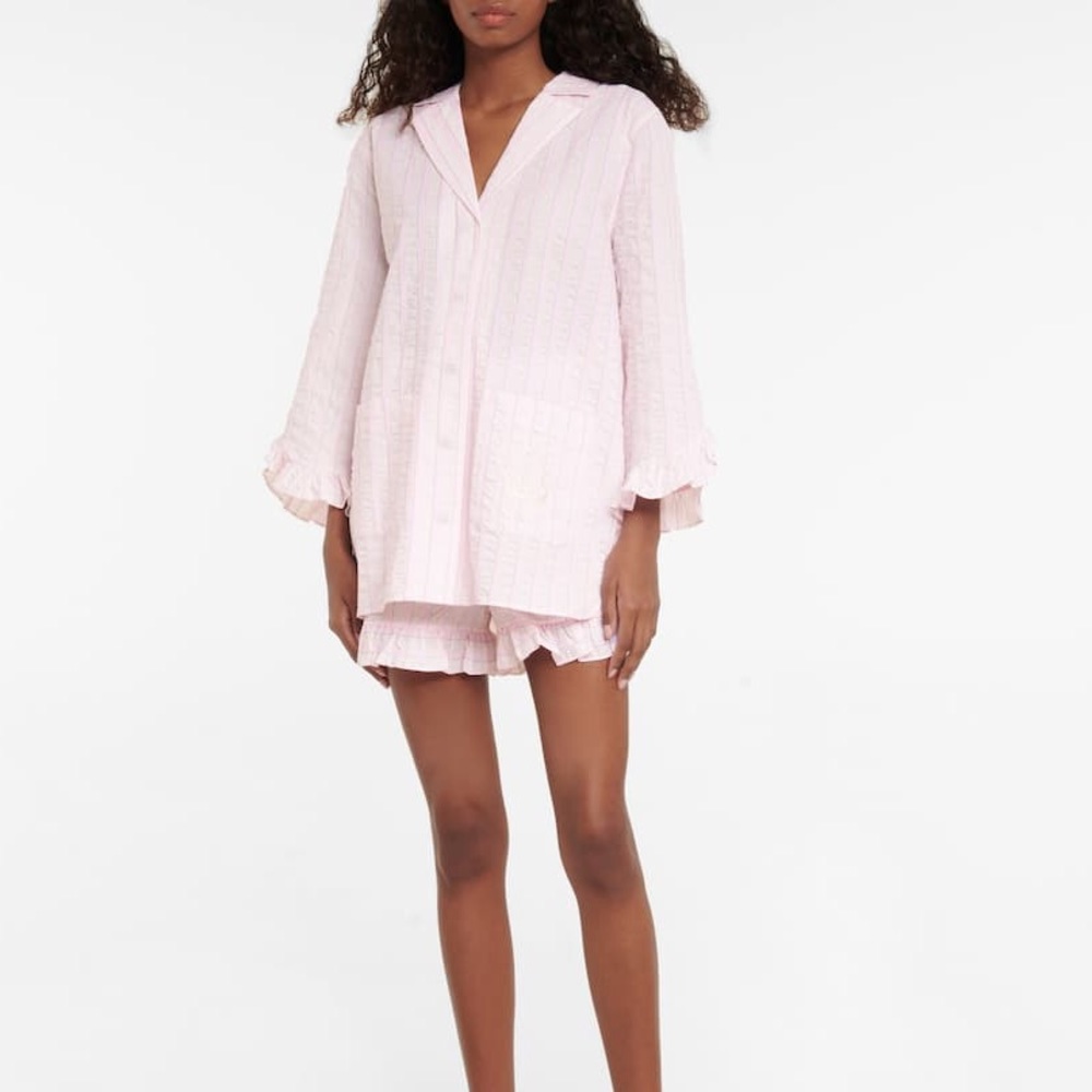 Ganni | Cotton Seersucker Shirt